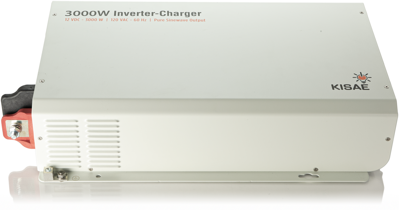 Kisae - Inverter 3000 Watt Pure Sine with Transfer Switch and 100 Amp Charger - BIC1230100